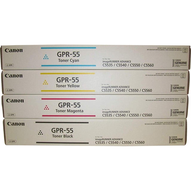 Set de tóner Canon GPR-55 Negro Cian Magenta Amarillo C5535i