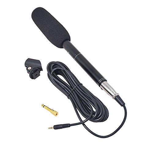 Bestshoot Condenser Interview Microphone Photography Shotgun Mic for