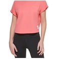 thumbnail image 3 of Calvin Klein Women's Bungee Hem Pocket Cotton T Shirt Red Size Large, 3 of 3