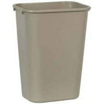 Rubbermaid FG295700BEIG 41 Qt Rectangle Beige Trash Can Polyethylene