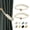 White, variant on BEL AVENIR Jute Curtain Tiebacks Magnetic Woven Curtain Holdback Drapery Tie-Back