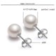 thumbnail image 2 of Pendientes de perlas de plata 925 Jewelryearring(7-8mm) Afortunado Sencillez, 2 of 5