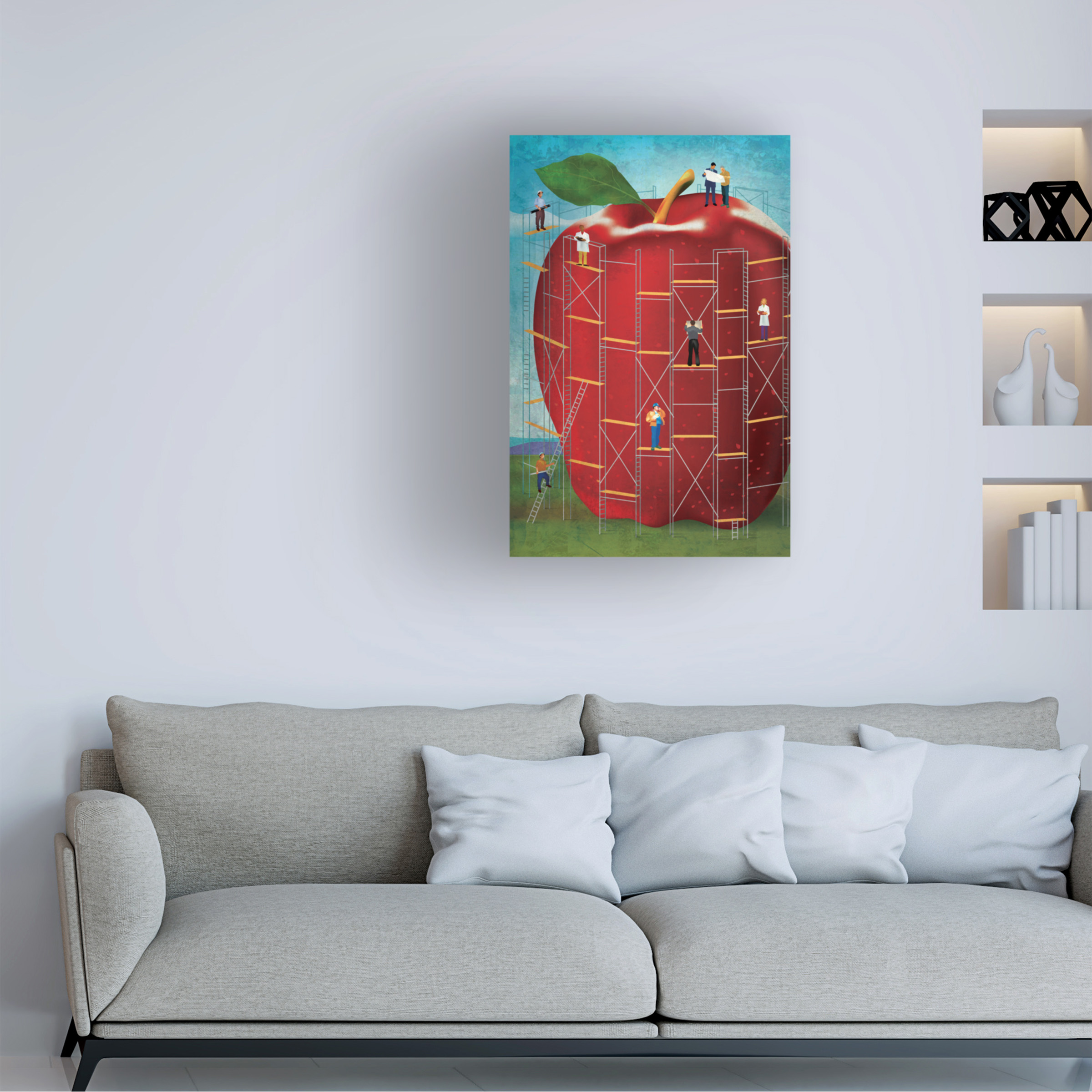 Trademark Fine Art 'Apple' Canvas Art by Greg Simanson