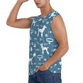 thumbnail image 3 of Balery Poodle Dog Camisetas sin mangas para hombre, absorbe la humedad y protege contra el mal olor.-Small, 3 of 7