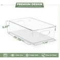 thumbnail image 4 of Sorbus Bacs de Rangement en Plastique Transparent TG pour Étagères, Vêtements, avec Poignée - Bacs de Rangement Transparents, Tiroir, Étagère, Garde-Robe, Garde-Manger, Réfrigérateur, Bacs Organisateurs pour Congélateur, Organisateurs et Rangement pour Garde-Robe (Lot de 10), 4 of 7
