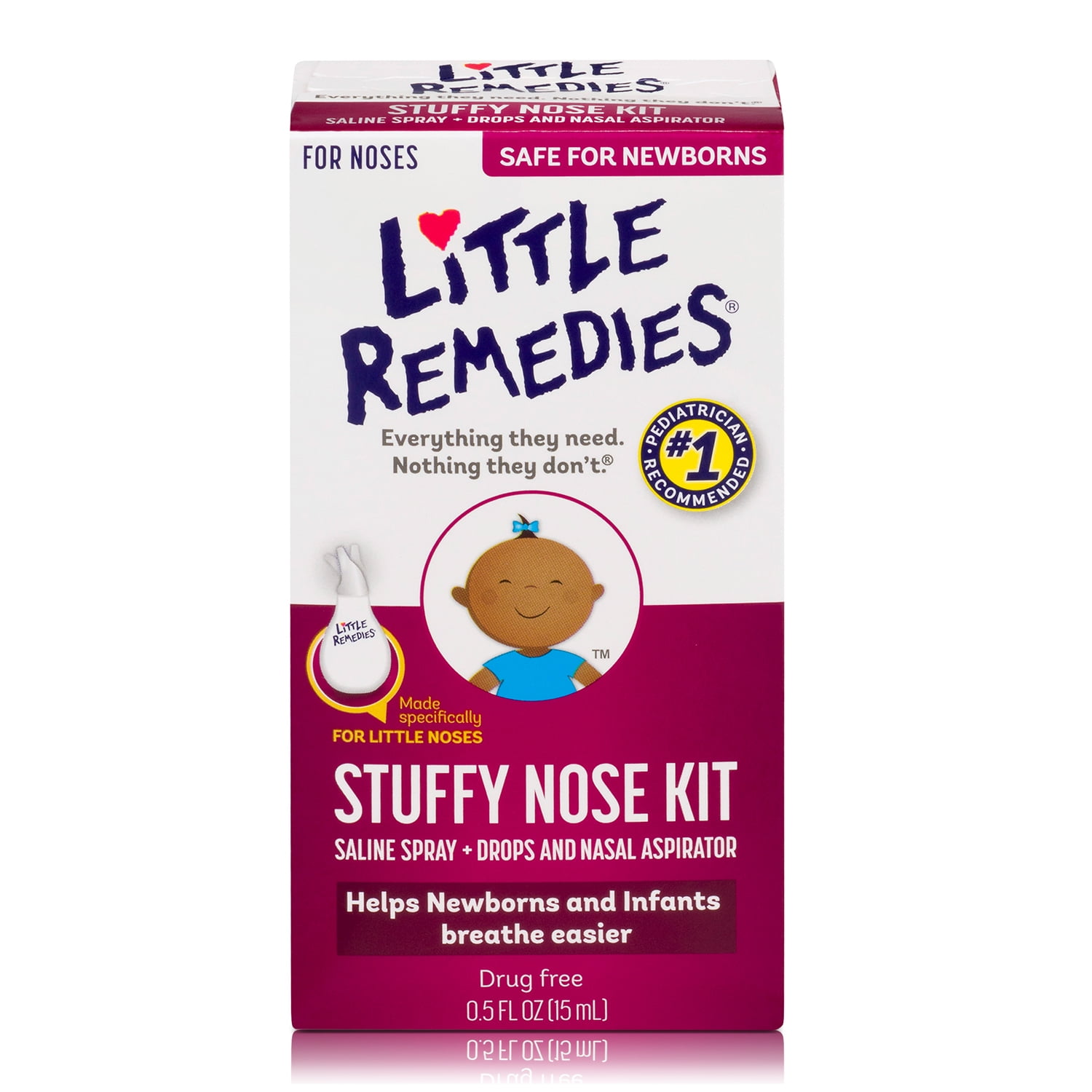 Little Remedies Stuffy Nose Kit, Saline 