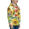 thumbnail image 3 of Kll Unisex Kids Boys Girls Hooded Pocket Pullover Hoodies-Sunflower Cornflower Poppy, 3 of 9