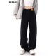 thumbnail image 2 of Pantalones vaqueros rectos holgados negros para mujer, ropa de calle de moda coreana, pantalones vaqueros de pierna ancha de cintura alta, pantalones vaqueros sueltos para mujer, pantalones Y2K, 2 of 5