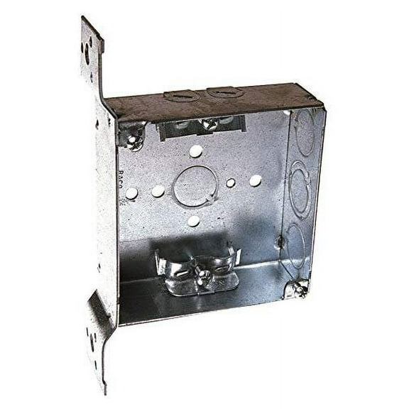 RACO Electrical Box, Galvanized Steel, 1-1/2" Nominal Depth, 4" Nominal Width, 4" Nominal Length