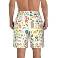 thumbnail image 3 of Kdxio Summer Animal Pattern Mens Casual Shorts - Drawstring Summer Beach Sports Shorts for Men, 3 of 9