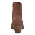 thumbnail image 2 of LUCKY BRAND Womens Brown Goddiy Almond Toe Block Heel Zip-Up Leather Booties 8.5 M, 2 of 2
