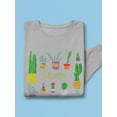 thumbnail image 3 of Cactus Collage Stencil Art Sweatshirt Women -Image by Shutterstock, Female Large, 3 of 4