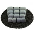 thumbnail image 2 of Pewter Gray, Ceramic Fire Squares | Mixed Set of 13, 2 of 2