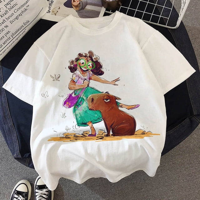 Nuevo Encanto Mirabel niños ropa camisetas Disney camisetas niños dibujos animados Kawaii moda Anime Tops niño niña trajes camiseta Tan Jianjun unisex
