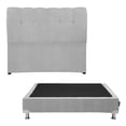 thumbnail image 1 of Cabecera Queen Size Nube + Box Base Cama Gris Ash, 1 of 8