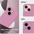 thumbnail image 3 of for iPhone 15 Case, Silicone Upgraded [Camera Protection] Phone Case with [2 Screen Protectors], Soft Anti-Scratch Microfiber Lining Inside, 6.1 inch, Lilac Purple, 3 of 11