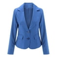 thumbnail image 4 of Baberdicy Winter Coats for Women 2023 Trendy Womens Casual Pocketed Office Blazers Draped Open Front Cardigans Jacket Work Suit Madam Coordinates ( Blue 2Xl ), 4 of 6