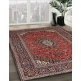 thumbnail image 3 of Ahgly Company Machine Washable Indoor Rectangle Traditional Saffron Red Area Rugs, 6' x 9', 3 of 7