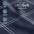 thumbnail image 4 of Bare Home Ultra-Soft Sheet Set - Premium 1800 Collection - Deep Pockets - 4-Pieces - King, Modern Plaid - Midnight/White, 4 of 8