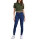 thumbnail image 2 of CHAQUETAS CASUAL PARA MUJER INSPIRE CHIC, CHAQUETA DE JEAN CON BOTONES Y MANGAS ABULLONADAS, CROP, COLOR VERDE OLIVA, 2 of 5