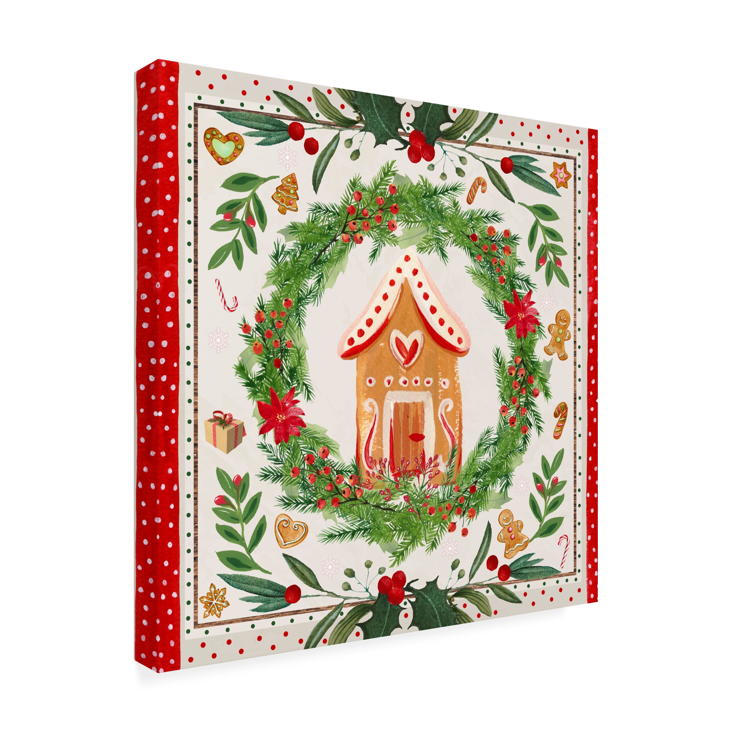 The Font Diva 'Holly Holiday' Canvas Art