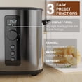 thumbnail image 4 of Anfilank Extra Wide Slot 2-Slice Toaster with Digital Countdown Timer, Stainless Steel, 6 Browning Settings, Built-in Warming Rack, Cancel/Bagel/Defrost Functions, 4 of 8