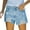 Light Blue, variant on XMMSWDLA Women's Ripped Denim Shorts High Waist Distressed Jean Shorts Casual Rolled Hem Frayed Short Jeans with Pockets Light Blue Womens Boxer Shorts