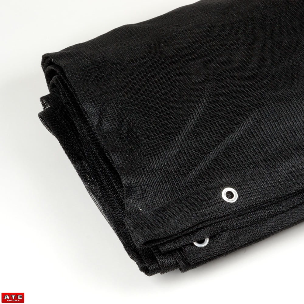 20'X30' (Black) HD Mesh Tarp Net Sun Shade Fence Screen Patio Canopy Cover