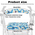 thumbnail image 6 of HELLHERO Daisies Ladybirds Seat Back Cover Washable for Unisex Breathable Rollator Walker Seat Back Cover for Senior, 6 of 7