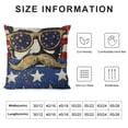 thumbnail image 6 of Nawypu  of July Pillow Covers 2pcs American Flag Stars Funny Patriotic Throw Pillowcase Independence Day Farmhouse Cushion Case Pillowcase Decorations for Sofa Couch, 6 of 6