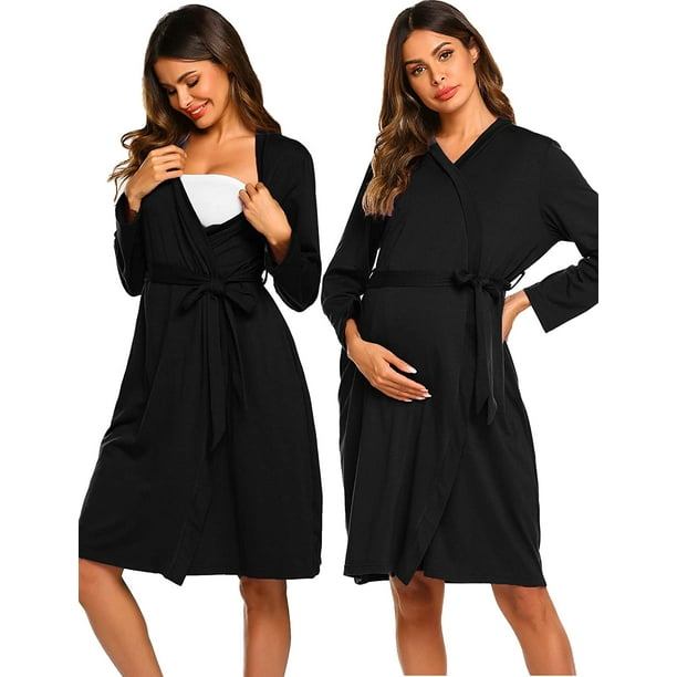 3 in 1 Maternity Labor Delivery Nursing Hospital Birthing Gown & Matching  Robe, Delivery Robe, Maternity Robe, Maternity Gown, Hospital Gown,  Maternity Women Gown 