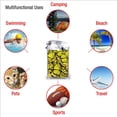 thumbnail image 6 of KLL Yellow Butterflies Microfiber Beach Towel Fast Drying,Extra Large 27.5"x55" Sand Free Beach Towel Super Lightweight Towels, 6 of 8