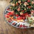thumbnail image 7 of Red Christmas Tree Skirt 30 Inch with White Snowflakes Classic Farmhouse Christmas Tree Mat Small for New Year Xmas Holiday Party Decorations Home Yard Indoor Outdoor Ornaments, 7 of 7