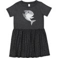 thumbnail image 3 of Inktastic Cute Shark, Little Shark, Gray Shark, Sea Animal Girls Toddler Dress, 3 of 5