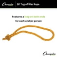 thumbnail image 4 of Champion Sports Tug of War Rope - 50 Feet, Yellow, 4 of 5