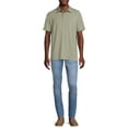 Men's Textured Jersey Polo Shirt
