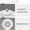 thumbnail image 6 of Washranp 2-in-1 Ceiling Fan Light,Low Noise Detachable Light Head E27/E26 Screw Cooling Fan Light with Remote Control Smart for Home, 6 of 6