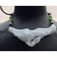 thumbnail image 5 of Certified Pale Lavender Green Burma 100% Natural A Jade jadeite Pendant Eagle Fish Ruyi Necklace 661204 TN, 5 of 8