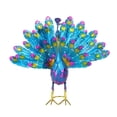 thumbnail image 2 of Dserhfy Metal Peacock Statue Garden Decor Peacock Sculpture Outdoor Peacock Spreading Its Tail Statue for Lawn Yard Decoration, 2 of 7
