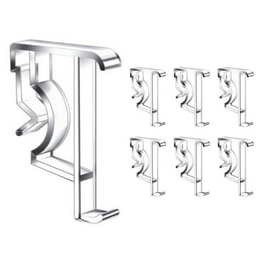 6 Pieces Valance Clips 2 Inch Clear Blind Clips for Blind Valance
