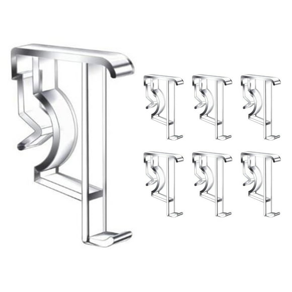 Luckyn 12 Pieces Valance Clips Curtain Clips 2 inches Clear Blind Clips for Blind Valance