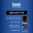 thumbnail image 5 of Consort Unscented Extra Hold Hair Spray for Men, 8.3 oz., Shine Enhancing, 5 of 6