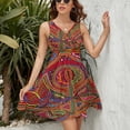 thumbnail image 3 of Mola De Panama Flower Dress Summer Street Style Dresses Female Sleeveless Printed Sundress, 3 of 7