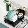 thumbnail image 7 of Space Saving Dish Drying , Black Kitchen Organizer with Cutlery Holder, 11'' x 15''L, 7 of 7