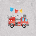 thumbnail image 4 of Inktastic Valentine's Day Fire Truck with Hearts Boys or Girls Baby T-Shirt, 4 of 5