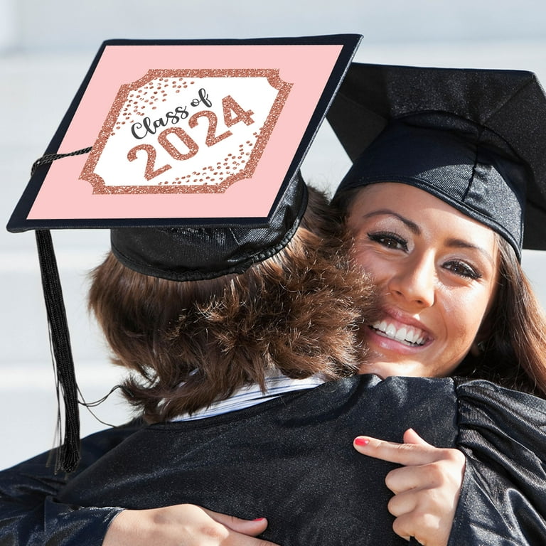 Big Dot of Happiness Rose Gold Grad - 2024 Graduation Hanging