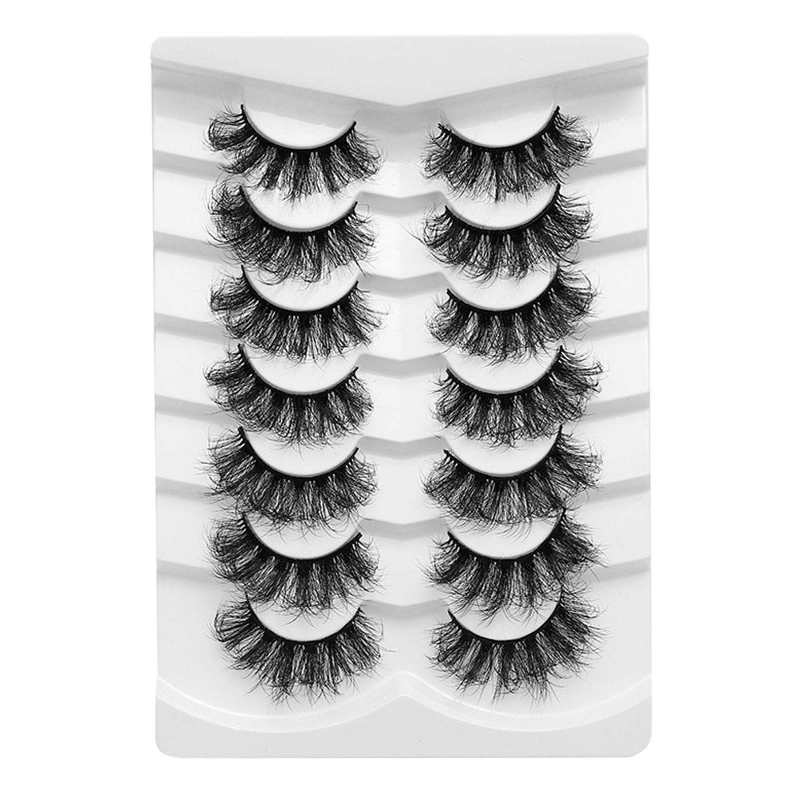 keusn dsd series short fried hair artificial fiber false eyelashes 7