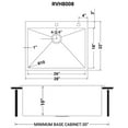 thumbnail image 3 of Ruvati 28-in Drop-in Topmount 16 Gauge Rounded Corners Kitchen Sink Single Bowl, 3 of 11