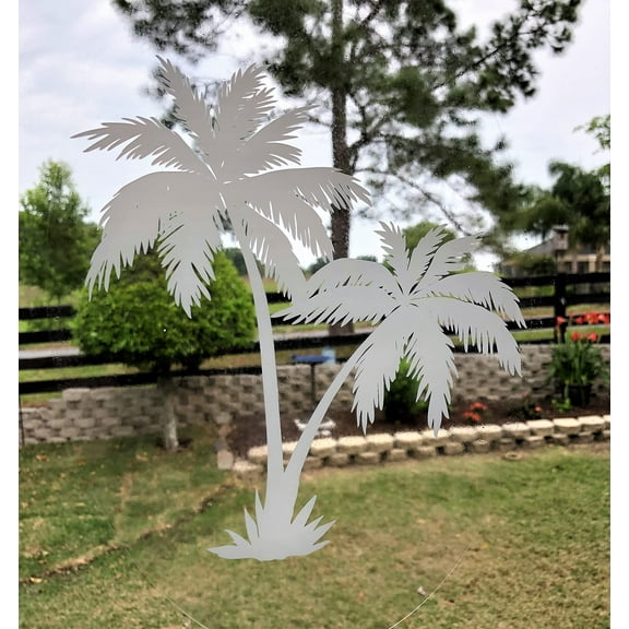 DCentral Magnetics Decorative Palm Tree Window Cling Wall Decal
