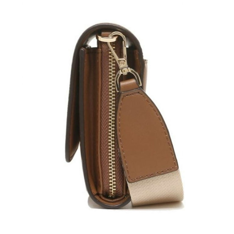 Michael Kors Jet Set Travel Medium Saffiano Leather Multifunctional Phone  Crossbody Wallet Handbag (Merlot) 